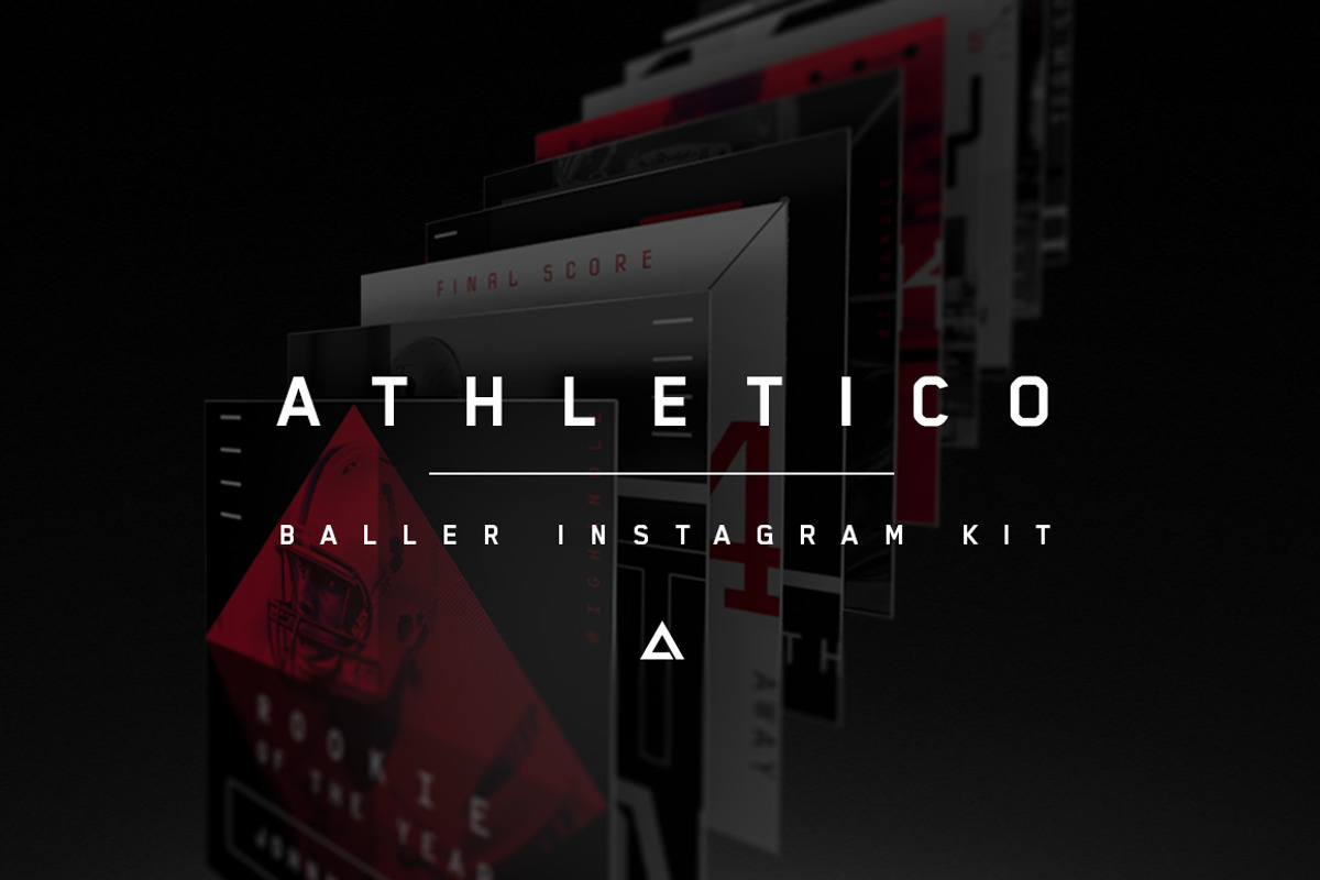ATHLETICO INSTAGRAM KIT, a Social Media Template by GOAT Design Co. (Photo 1 of 6)