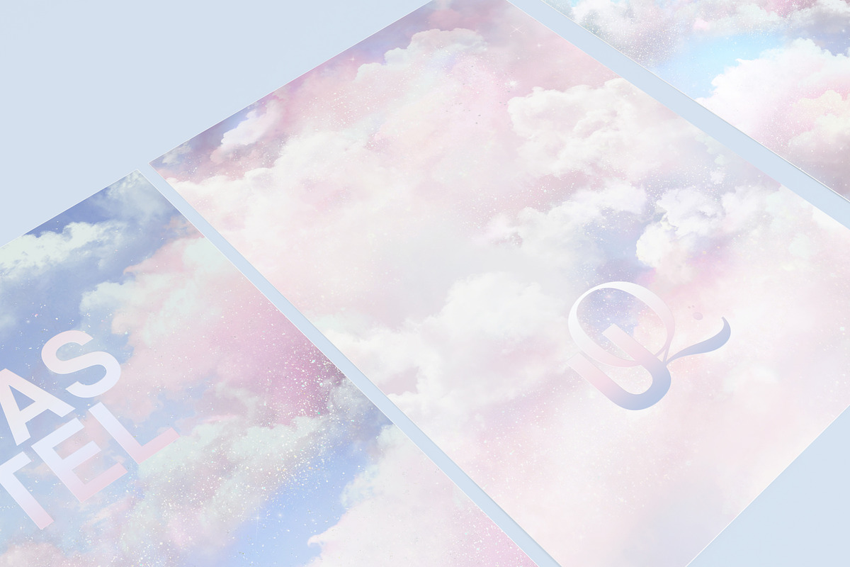 30 Aesthetic Pastel Sky Backgrounds, a Pattern Graphic by Photohacklovers (Photo 8 of 9)
