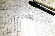 3 Seamless Wood Grain Patterns, a Pattern Graphic by Nic Channon (Thumbnail 6 of 6)