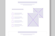 Modern Landing Page Wireframe, a Wireframe Template by MightyDesign (Thumbnail 4 of 9)
