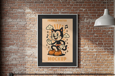 White Poster Frame Mockup, a Product Mockup by Designer Dude
