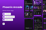 PhoenixArcade - Game Store Mobile Ap, an App Template by trabaskriya (Thumbnail 1 of 5)