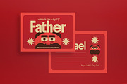 Father's Day Greeting Card Postcard, a Card Template by graphicook (Thumbnail 2 of 3)