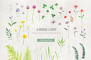 Little Wildflowers Clipart, an Illustration by Tallulah Digital Designs (Thumbnail 3 of 4)