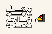 Mobahi - Arabic Color Font, a Sans Serif Font by Mostafa El Abasiry (Thumbnail 2 of 15)