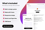 Workze job board template for Framer, a Landing Page Template by WhiteUI.Store (Thumbnail 8 of 8)