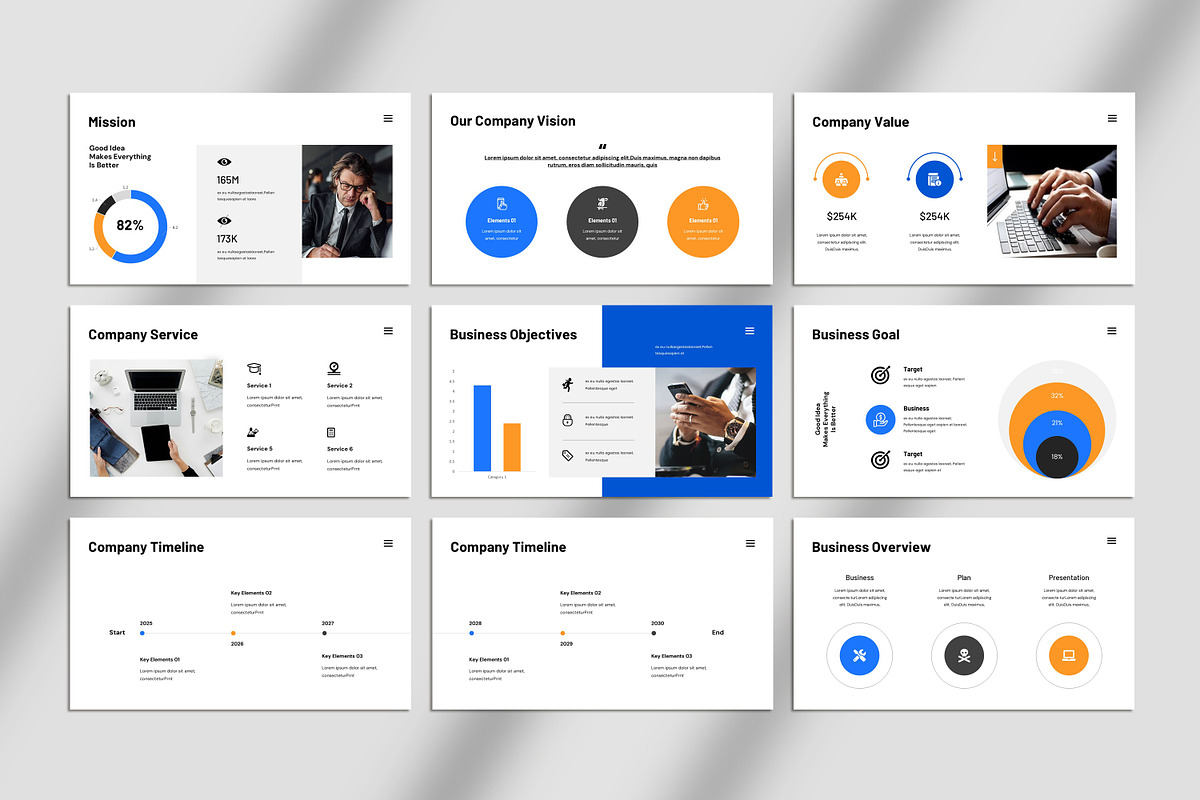 Business Plan Presentation Template, a Presentation Template by Studio_Clarity (Photo 4 of 5)