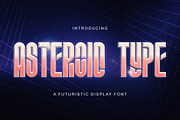 ASTEROID TYPE - Futuristic Font, a Sans Serif Font by StringLabs (Thumbnail 1 of 12)