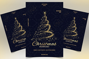 Elegant Christmas PSD Flyer Template