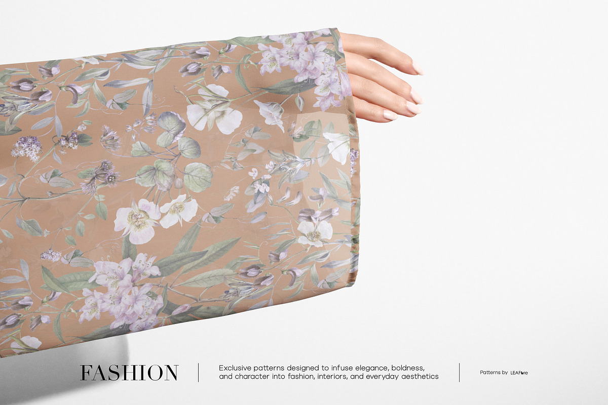 Vintage Botanical Patterns & Motifs, a Pattern Graphic by LEAFure (Photo 7 of 10)