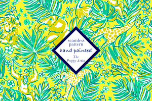 Preppy Seamless Safari Print