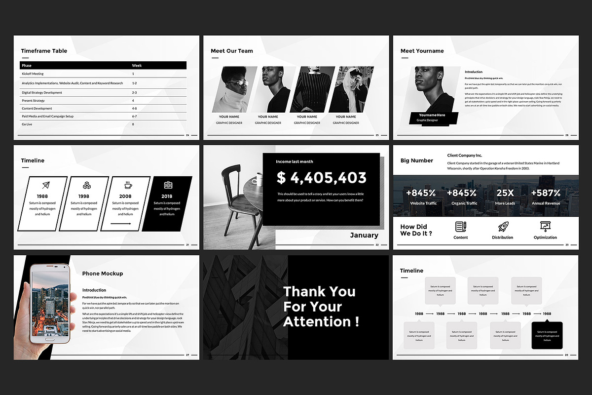 Mono Business Presentation, a Presentation Template by Fitra Noor (Photo 4 of 4)