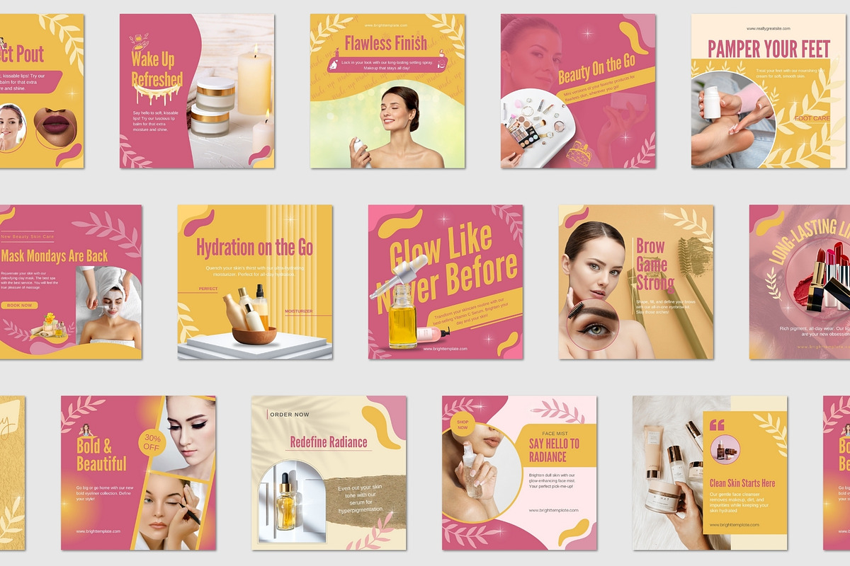 Canva Social Media Instagram Post, a Social Media Template by TheBrightGrap (Photo 7 of 12)