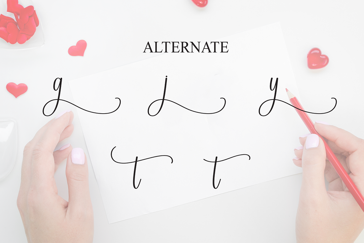 Valentine Signature | Script Font, a Handwritten Font by Scratchones (Photo 8 of 9)
