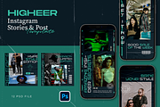 Hype Instagram Template - Higheer, a Social Media Template by Gibcreat (Thumbnail 1 of 4)