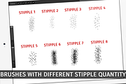 Stipple Brush Brushpack - Procreate, a Brush Add-On by Studio FabianFischer (Thumbnail 2 of 8)