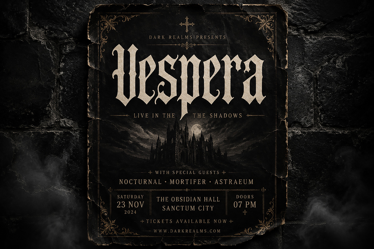 Vespera, a Blackletter Font by Wow Magic (Photo 4 of 4)