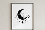 50 Crescent Moon with Stars, an Empty State Illustration by Amazin_art (Thumbnail 40 of 47)