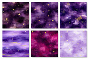 Starry Purple Skies Digital Paper, a Texture Graphic by Dream Creation (Thumbnail 4 of 6)
