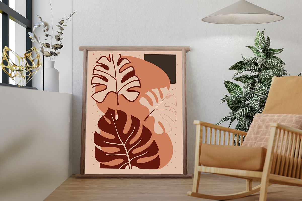 Modern Digital Wall Art Bundle, a Wallpaper Graphic by Helospace (Photo 7 of 10)