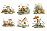 Summer Frog Pond Clipart, an Illustration by Designworld (Thumbnail 5 of 8)