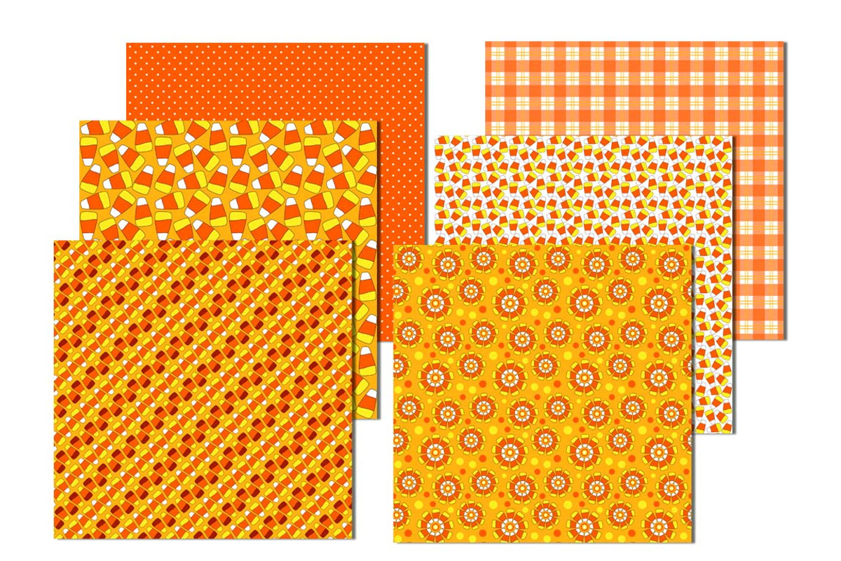 CANDY CORN digital paper preview 2