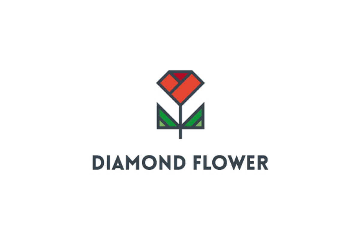 Diamond Flower Logo, a Branding & Logo Template by Mauro Bertolino (Photo 2 of 3)