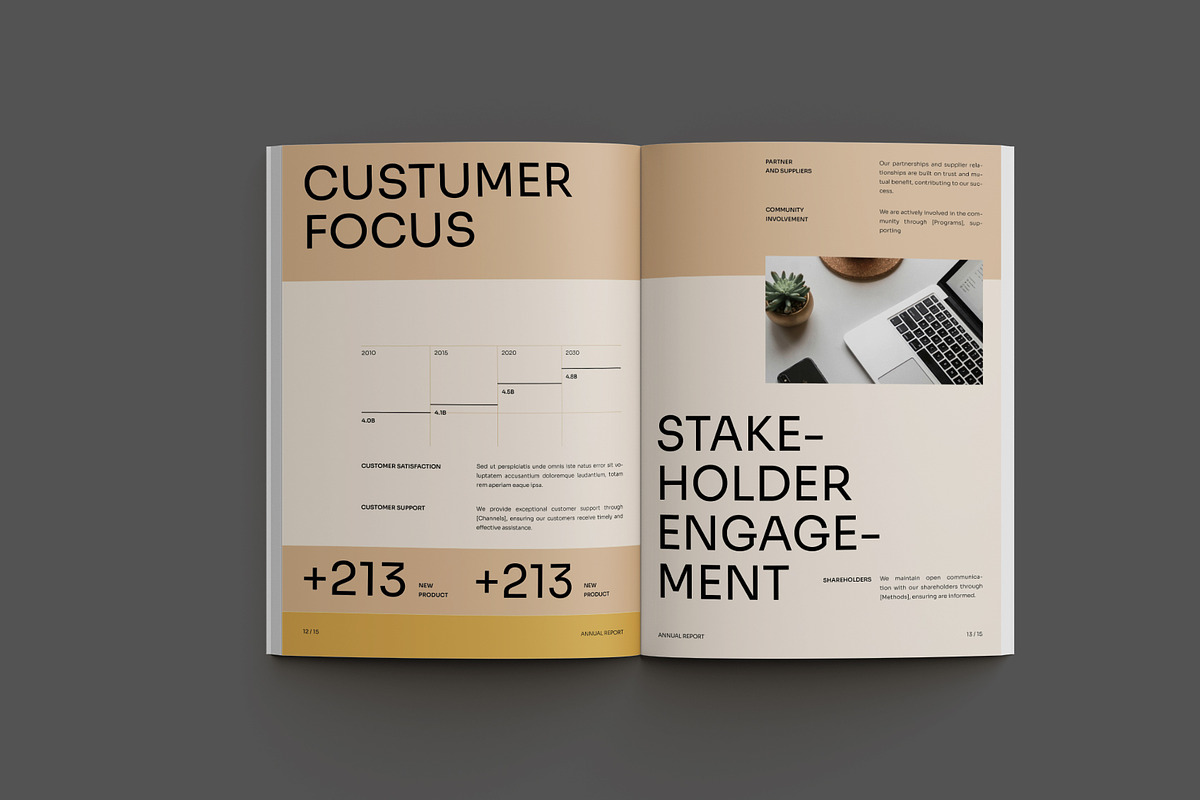 Annual Report, a Brochure Template by Neermana (Photo 6 of 10)
