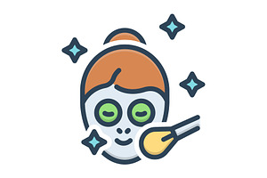 Face makeup color icon, a Duotone Icon by Creative priyanka