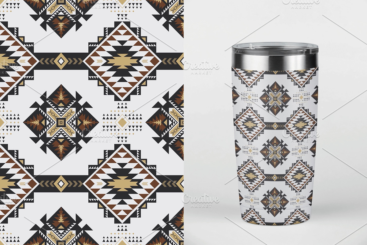 Southwestern Aztec Geometric Pattern, a Pattern Graphic by PPEthnicDecorPattern (Photo 8 of 8)