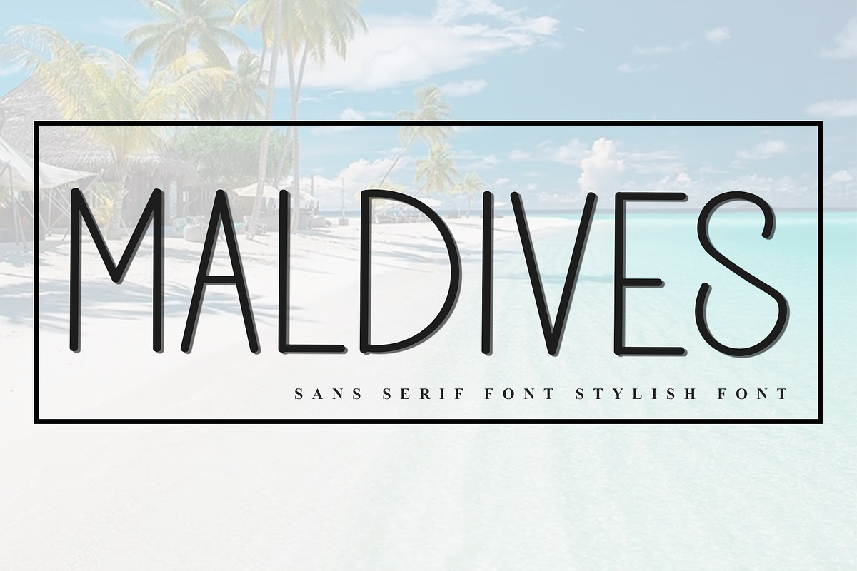 Maldives, a Sans Serif Font by InermediaSTUDIO (Photo 1 of 8)