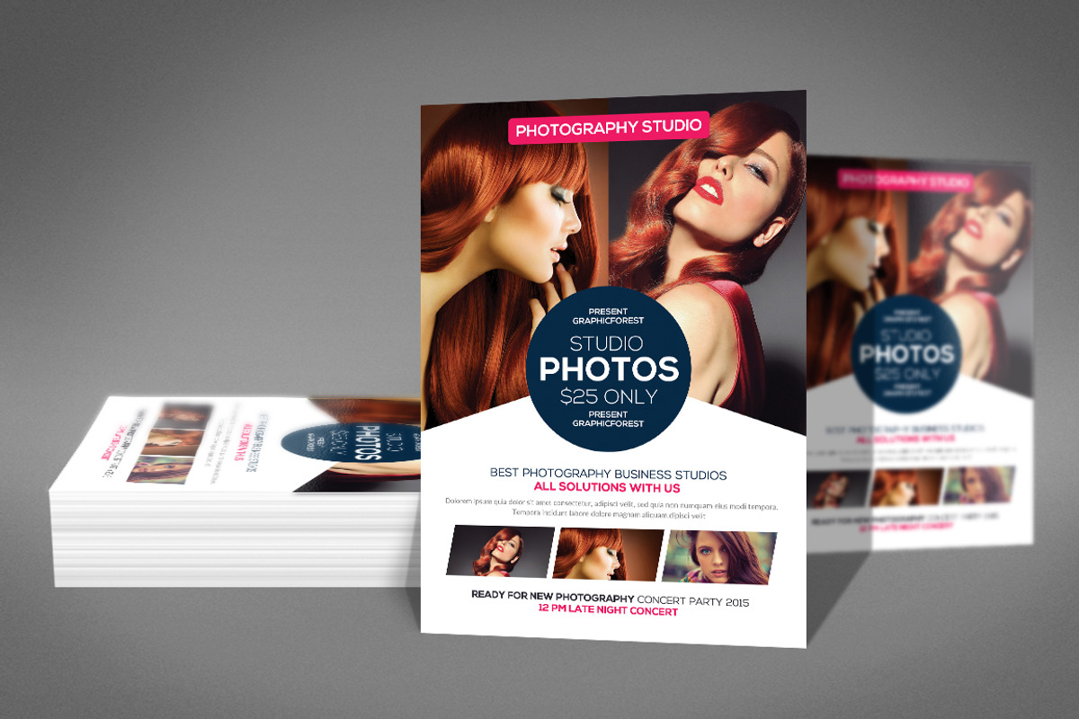 Art Photo Studio Flyer PSD Template, a Flyer Template by Graphic Templates (Photo 2 of 4)