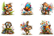 Spring Forest Watercolor Clipart, a Seasonal Illustration by CreationArt (Thumbnail 3 of 4)