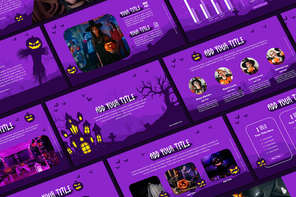 Halloween PowerPoint Template, a Presentation Template by SKY CREATION (Photo 1 of 6)