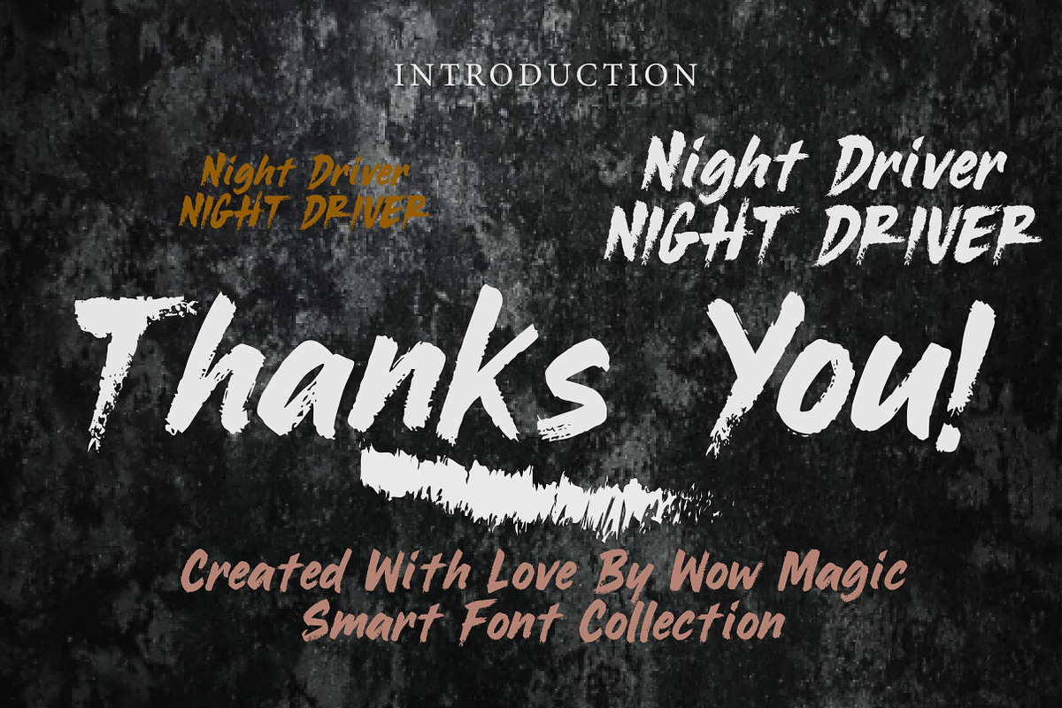 Night Driver, a Serif Font by Wow Magic (Photo 3 of 3)