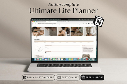Life Planner Notion Template, an UI Kit Template by The Thrive Society