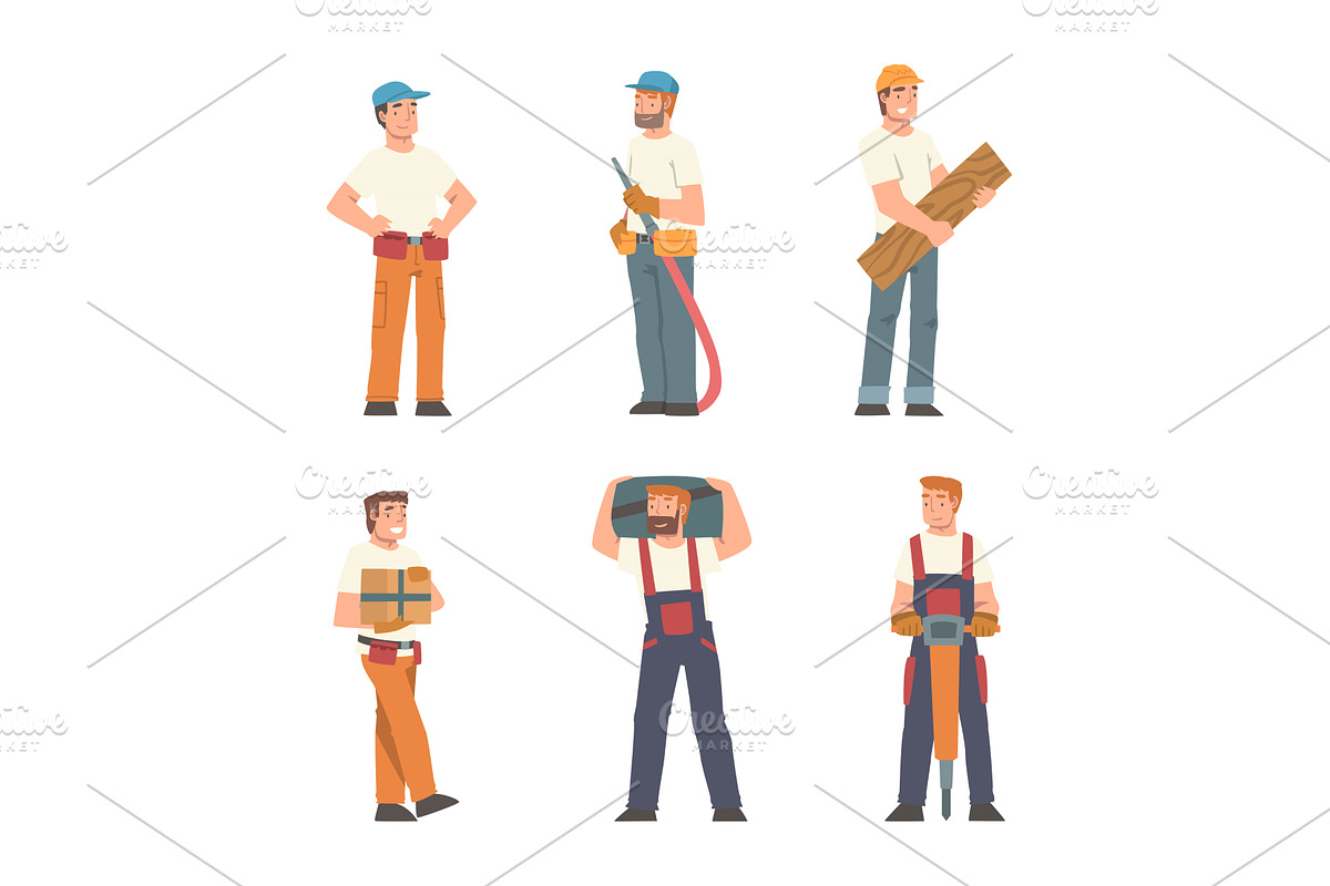 Handyman or Fixer as Skilled Man, a Person Illustration by TopVectors