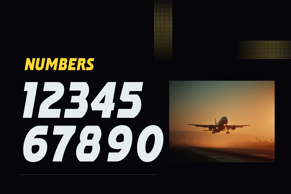 Wingbound - Aviation Typeface, a Sans Serif Font by HipFonts (Photo 7 of 9)