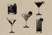 Cocktails Engraving Collection, an Object Graphic by Kaizla03 (Thumbnail 2 of 4)