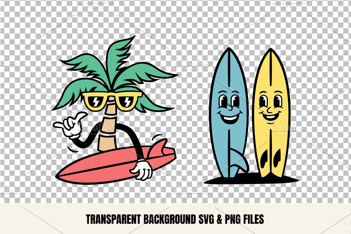 Surf Cartoon Set, a Graphic by cd-design.co (Photo 5 of 7)