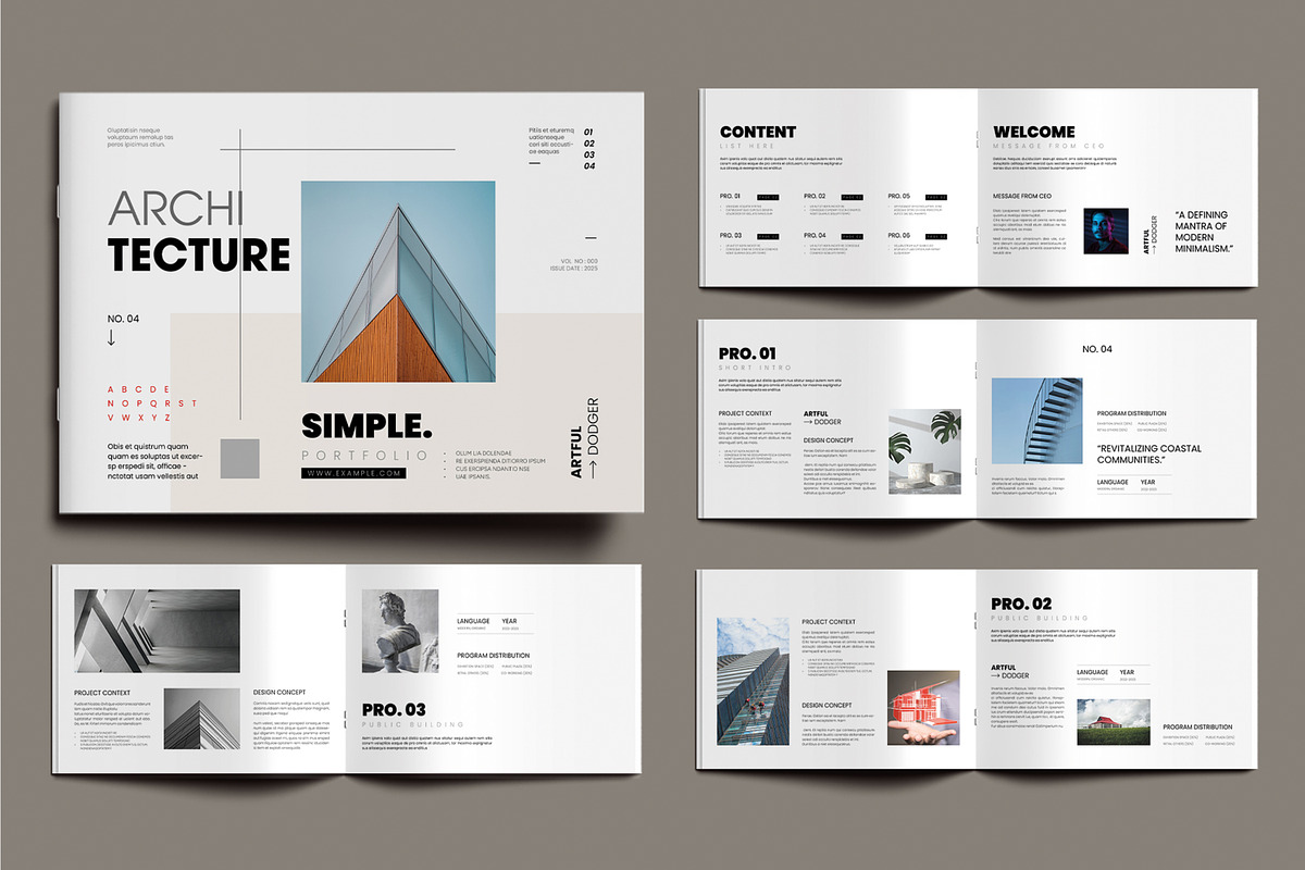 Minimal Architecture Portfolio, a Brochure Template by MightyDesign (Photo 1 of 8)