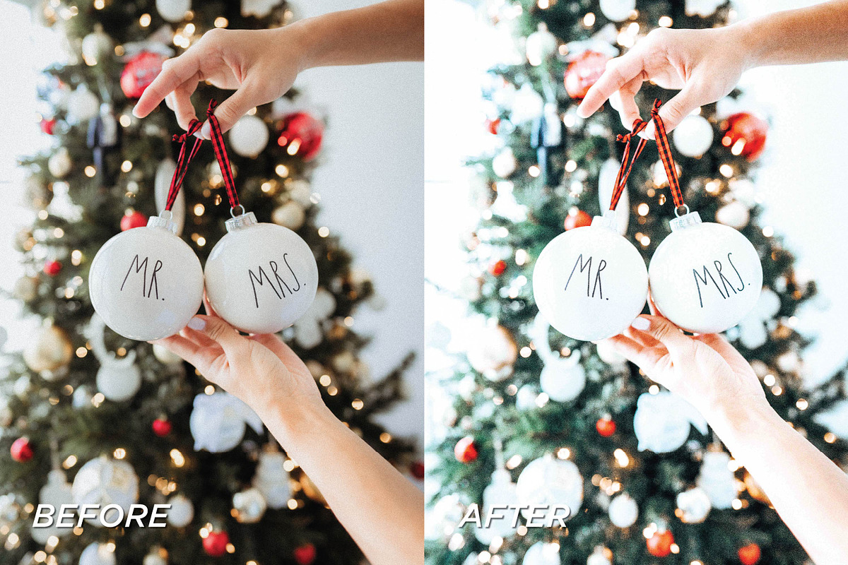15 Christmas Lightroom Presets, a Preset Add-On by TheWayfarerShoppe (Photo 7 of 9)