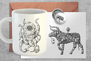 Steampunk illustrations 3. Animals, a Graphic by Steshnikova (Thumbnail 7 of 7)