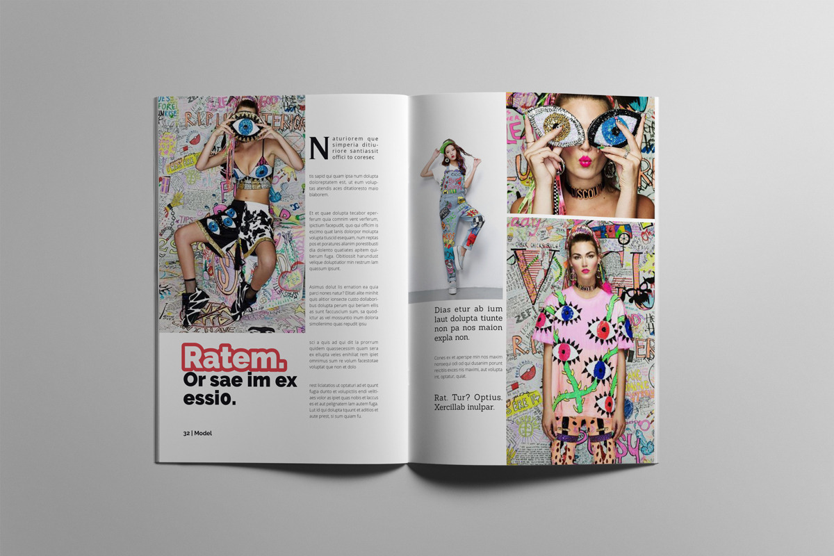 Fashion Magazne Layout Template, a Magazine Template by Swayang (Photo 16 of 24)