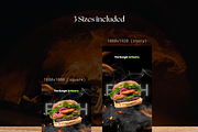 Burger & Fast Food Template | Canva, a Social Media Template by The Social Stuff (Thumbnail 7 of 9)