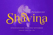 Shavina Serif Font with beauty swash, a Serif Font by SHEILLA (Thumbnail 1 of 5)