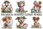 Whimsical Summer Clipart Bundle, an Illustration by OK Design (Thumbnail 2 of 6)