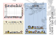 School weekly planners collection, a Stationery Template by Lana Sham (Thumbnail 4 of 14)
