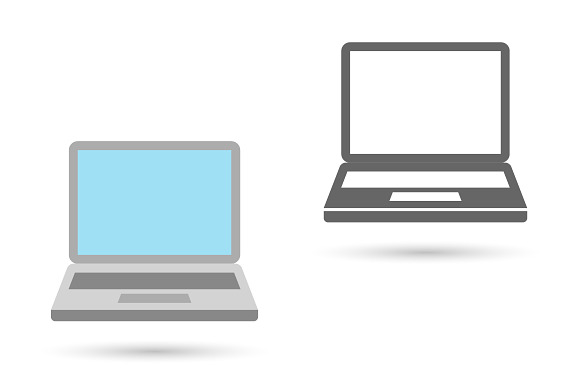 Laptop Icon Flat