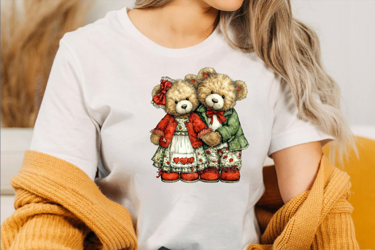 Whimsical Valentine Teddy Bear Clipa, an Illustration by SVGArt (Photo 5 of 8)